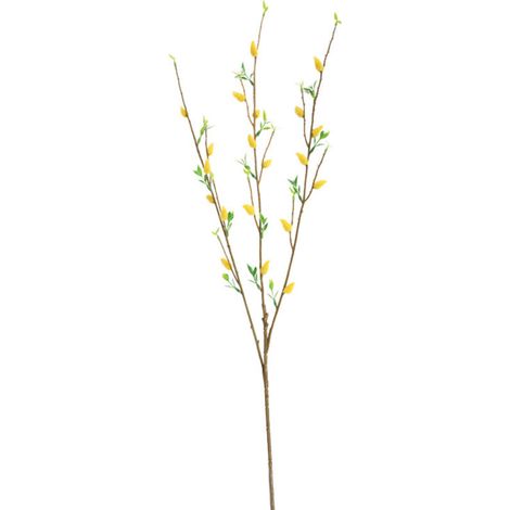 Branches De Saule Argenté - 84 Cm - Décoration Intérieure Et Extérieure - Fleur Artificielle En Plastique Et Fil Métallique - 1 Pièce (1/5)