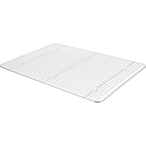 Grille de refroidissement en acier inoxydable 41 x 31 cm, grille pour plaques de cuisson (1/4)
