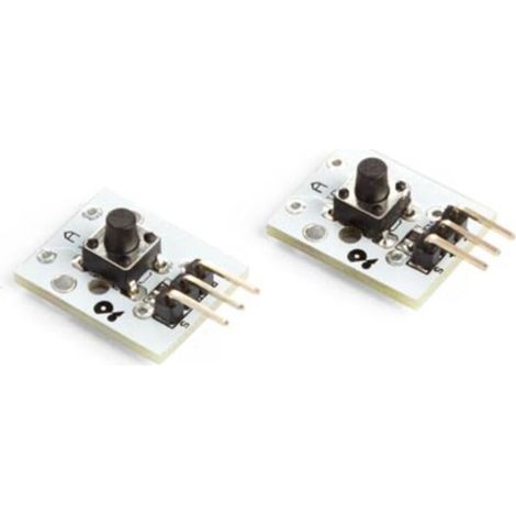 Whadda Interrupteur de pression, programmable, 5 VDC, 10k ohms, 2 pièces, blanc (1/4)
