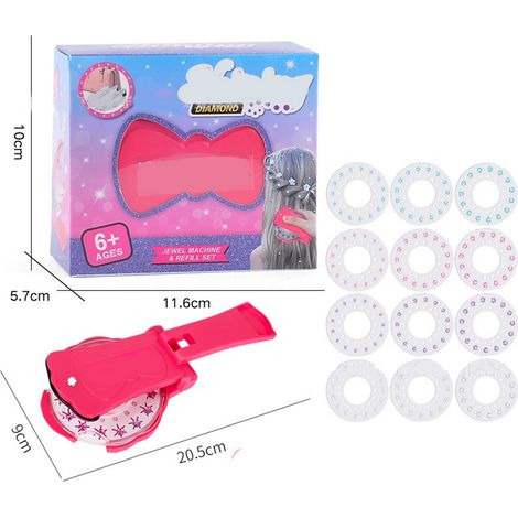 Tresseuse automatique DIY portable 180 grains, jouet coiffure électrique pour filles enfants, décoration tressage (1/5)
