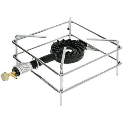 FORNELLONE A GAS NICHELATO 30X30