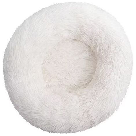 Lit pour Chat, Coussin Moelleux, Doux Lavable pour Chats Chiens (Blanc, 80 cm), Ensoleillé (1/5)