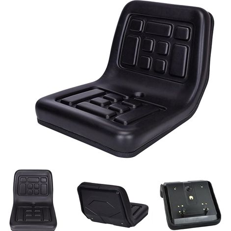 Gojoy – Siège de tracteur universel en cuir – Suspension confortable – Dimensions 35x36x30 cm – Cadre en acier avec trous de drainage