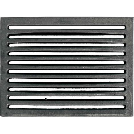 gusseiserner Rost, 1 cm dick, Aschekasten, 23,8 x 18,8 cm, Einsatz, Ofen (1/5)