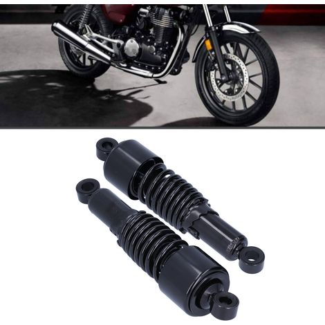 Motorradmodifikation: Schwarze 10,5-Zoll-Stoßdämpfer, Harley Sportster Forty-Eight Iron 883 (1/5)