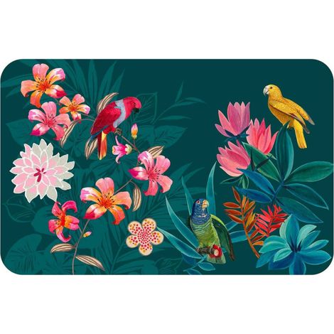 Set de Table Imprimé "Exotic Paradise" 28x44cm Bleu