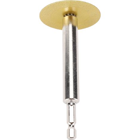 Meule diamant acier carbone tige hex 1/4 pouce pour outil rotatif coupe tube PVC tige 10 cm (1/5)