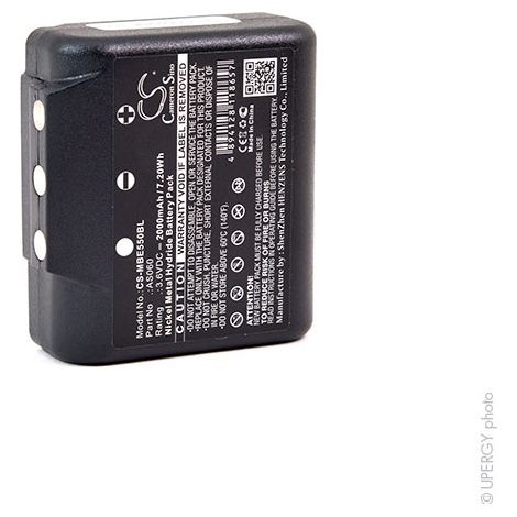 BATTERIA COMPATIBILE IMET MBE550BL NiMH 3,6V 2000 mAh (1/3)