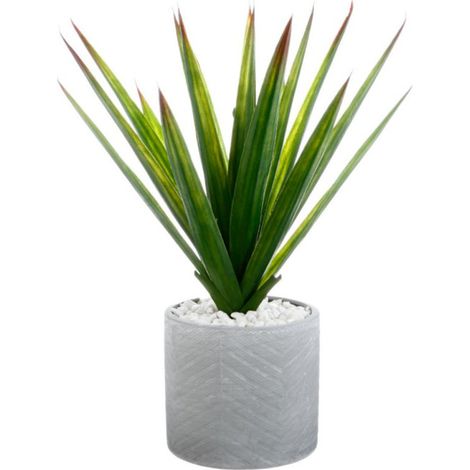 Plante Artificielle en Pot "Aloe Vera" 47cm Vert