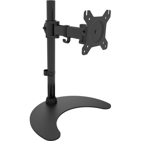 Supporto per Monitor TECHly ICA-LCD-3400 con Scomparto, Piedistallo Ruotabile e Regolabile in Altezza per Schermi da 13 a 27 Pollici (1/5)
