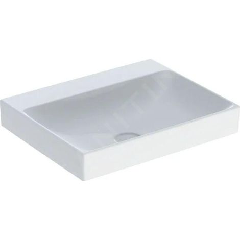 Geberit ONE - Lavabo 60x48x14 cm, sans trop-plein, sans trou pour robinetterie, KeraTect, blanc 505.021.01.1 (1/3)