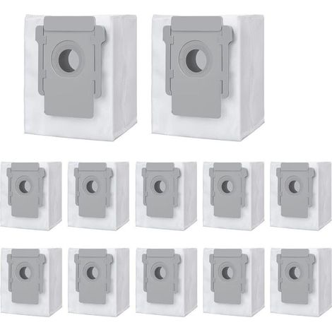 Lot de 12 sacs de rechange pour aspirateur iRobot Roomba i7 i7+ / i7 Plus E5 E6 E7 S9 S9+, kit d'accessoires pour iRobot Roomba i7 (1/4)