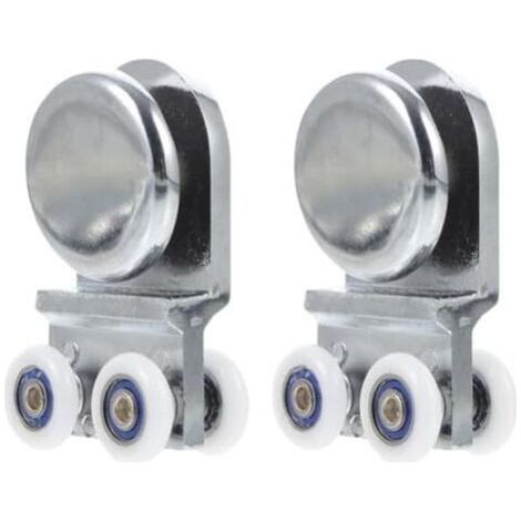 72mm Roulette de porte coulissante en alliage d'aluminium, fonctionnement silencieux, compatibilité avec verre de 6 à 10 mm (1/3)