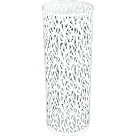 SABIR Porte-parapluie rond métal blanc 23x15 cm ajouré résistant rustique bureau entrée maison – ComfortXL (1/4)