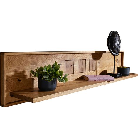 Wandboard 150cm, Wildeiche massiv geölt, montiert, WINNIPEG-69 (1/5)