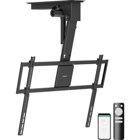 SpeaKa Professional SP-TVCM-560 Support TV pour plafond 109,2 cm (43) - 218,4 cm (86”) inclinable, réglable en hauteur (1/4)