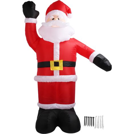 Sapin de Noël gonflable 2,4 m – Décoration extérieure Père Noël pour jardin, pelouse, fête de Noël – Décor lumineux pour intérieur et extérieur – Prise US 100‑240V (1/5)