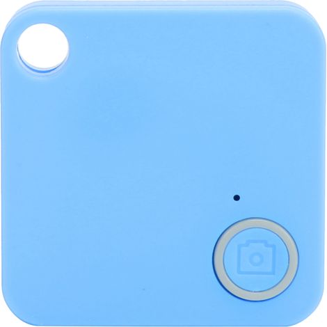 Bluetooth-Tracker mit Diebstahlsicherung, Objektortungsgerät für Schlüssel, Geldbörse, Kinder und Haustiere mit Diebstahlalarm (Blau)