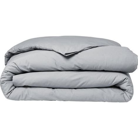 Parrure de lit TODAY Prestige - 220 x 240 cm - 2 personnes - 100% Percale finition macramé - Acier (1/2)