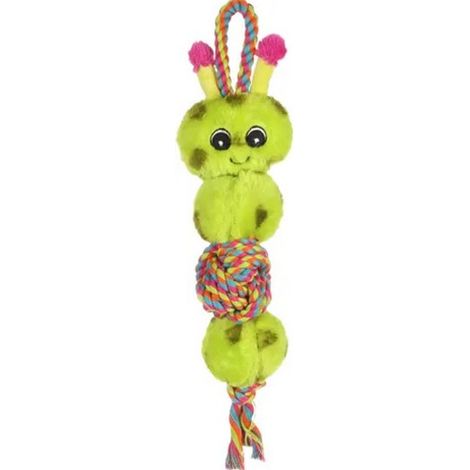 Jouet chien chenille peluche avec corde Désignation : Jouet chien chenille peluche avec corde Taille : 40 cm MORIN 520891