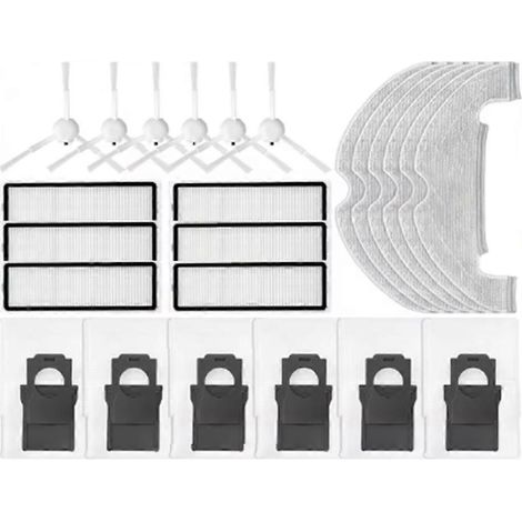 Filtre pour aspirateur brosse pour aspirateur Filtre de brosse pour aspirateur filtre de D10 Plus Gen 2 RLD32GD Robot Aspirateur Main SIde Brosse Serpillière Filtre Sac à poussière (1/5)