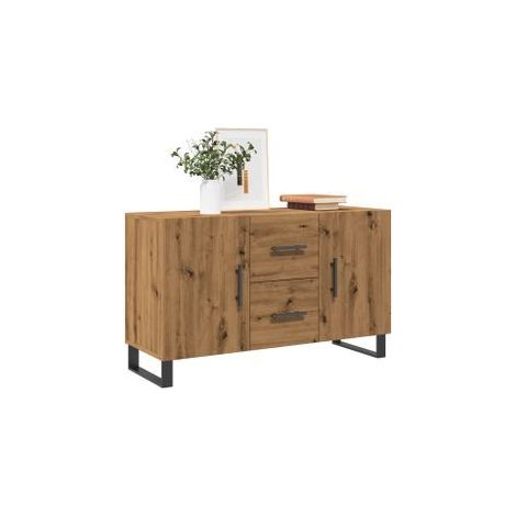 Buffet chêne artisanal 100x36x60 bois d'ingénierie (1/5)