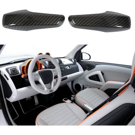 Türgriffblenden mit Carbonfaser-Textur für den Innenraum des Smart Fortwo W451 (2011-2014) (1/5)