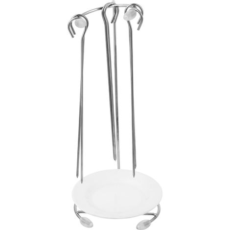 Support de Brochettes en Acier Inoxydable avec 6 Piques, Grille de Barbecue pour Kebab et Grillades (1/5)