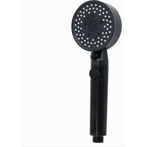 Doccetta Soffione Doccia Bagno Multigetto Cornetta Nero Moderno 8.5 X 25cm 87526 (1/5)