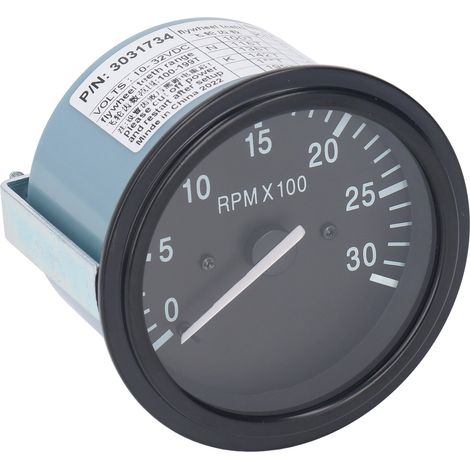 Compte-tours moteur 3031734, indicateur pression d'huile pour générateur, DC10-32V, 0-3000 tr/min, jauge de régime universelle, compatible moteur, kit de mesure 12V/24V. (1/5)