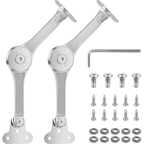 Cerniera per anta di mobiletto da 2 pezzi, cerniere per mobili, cerniera per mobili, cerniere per ante di guardaroba, cerniera di supporto, cerniera di supporto per mobili con sollevamento regolabile