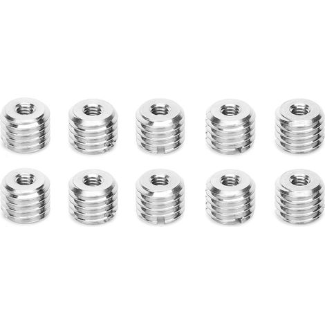 10 Pièces Filetage Inserts Outil de Réparation Écrou Réducteur Mâle Femelle Acier Inoxydable Quincaillerie (1/5)
