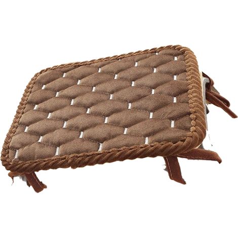 Coussin Carré Pour Chaise De Bureau - 45 Cm X 45 Cm - Antidérapant Avec Sangles De Fixation - Rose Ou Gris - 1 Pièce (1/5)