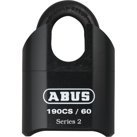 Abus 190CS-60 Zahlenvorhängeschloss schwarz gepanzerter Bügel 60mm (1/2)