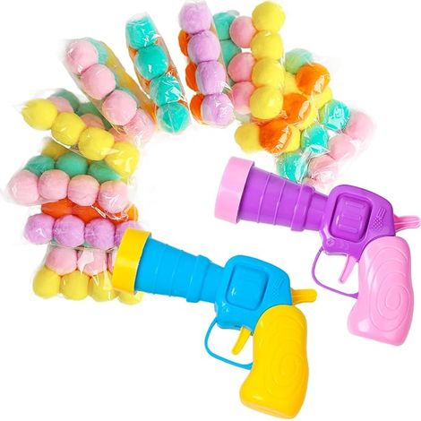 Jouets pour Chats Lanceur de Balles Lanceur de Balles à Pompons Lanceur de Balle en Peluche Boules et Tir Pistolet à Balle en Peluche Interactive Jouets pour Chats (1/5)