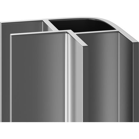 WholePanel 5mm Silver Wall and Ceiling Panel External Corner Trim (1/5)