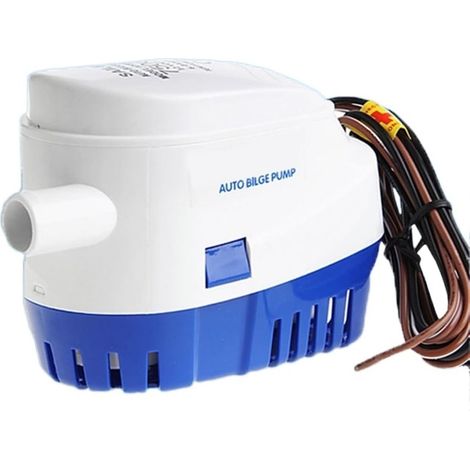 12V 24V 600GPH 750GPH 1100GPH Pompe De Cale Bateau Automatique Interrupteur À Flotteur DC Eau Électrique Submersible Yacht Débit Pression Adaptés Diverses Applications(12V-600GPH) (1/5)
