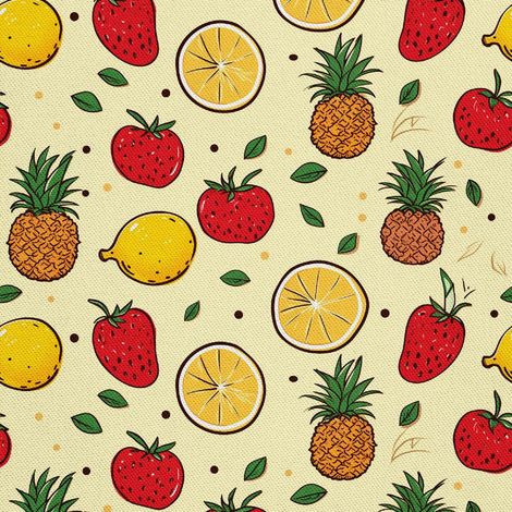 Tela decorativa para exteriores Oxford - Motivo frutal  DX6728 (1/5)