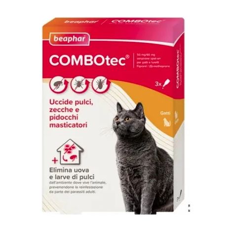 Beaphar Cat Combotec - Confezione 3 Pipette - Antiparassitari GATTO