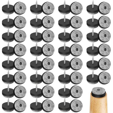 20 Clous de fixation, feutre nylon antidérapant, vis épaisse pour pied meuble, diamètre 25mm, salon cuisine (1/5)