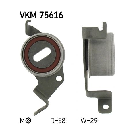 Poulie de tension, courroie crantée SKF VKM 75616 MAZDA MD 320174