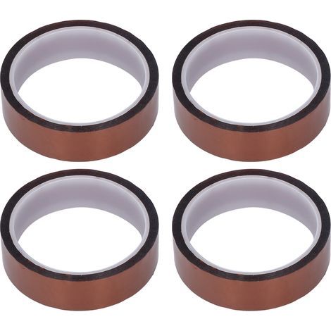 4 Stück antistatisches PI-Klebeband, hochtemperaturbeständiges Polyimid-Isolierband, Breite 25 mm / 1 Zoll (1/5)