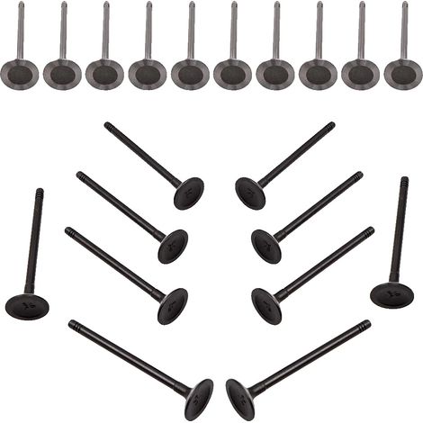 Valvole di aspirazione e scarico del motore, Testa 31 mm x Stelo 6 mm x Lunghezza 104,3 mm, Testa 27 mm x Stelo 6 mm x Lunghezza 103,3 mm, Compatibili con berline compatte premium, Codici ricambio 945 (1/5)