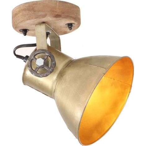 Maison Exclusive - Lampade da Parete/Soffitto 2 pz Industriale Ottone 20x25 cm E27