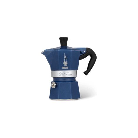 BIALETTI Macchina Da Caffè Mokina Blu Marocco 1/2 Tazza (1/4)