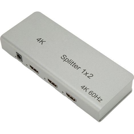 Répartiteur d'interface multimédia HD 4K 1 entrée 2 sorties audio/vidéo pour Xbox et PS4, TVHD, prise britannique 100-240 V (1/5)