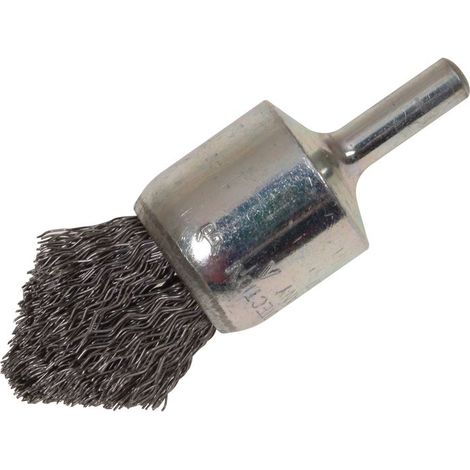 Pointed End Brush with Shank 23/68 x 25mm 0.30 Steel Wire LES453162 (1/3)