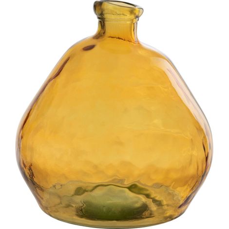 Vase en verre ocre jaune élégant pour une touche chaleureuse - Ocre jaune translucide (1/5)