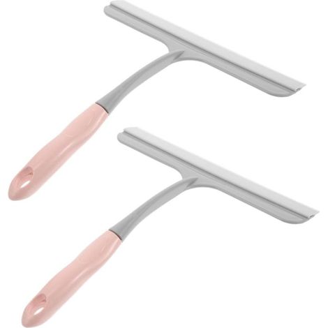 2 Pièces Essuie-Glace Grattoir à Vitre Grattoir à Verre De Salle De Bain Grattoir pour Salle De Grattoir à Eau De Nettoyage Grattoir De Film De Voiture Plastique (1/4)