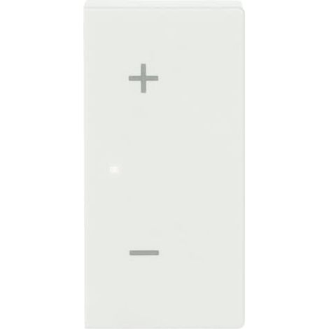 Busch-Jaeger Bascule 2 compartiments droite, avec symbole "Volume" Symbolique "Commande de musique" 2 compartiments blanc studio - Plattform 63 (6237-22-84), 2CKA006220A0740